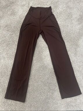 Jockey Wide-Leg High-Rise Pants - Dark Brown
